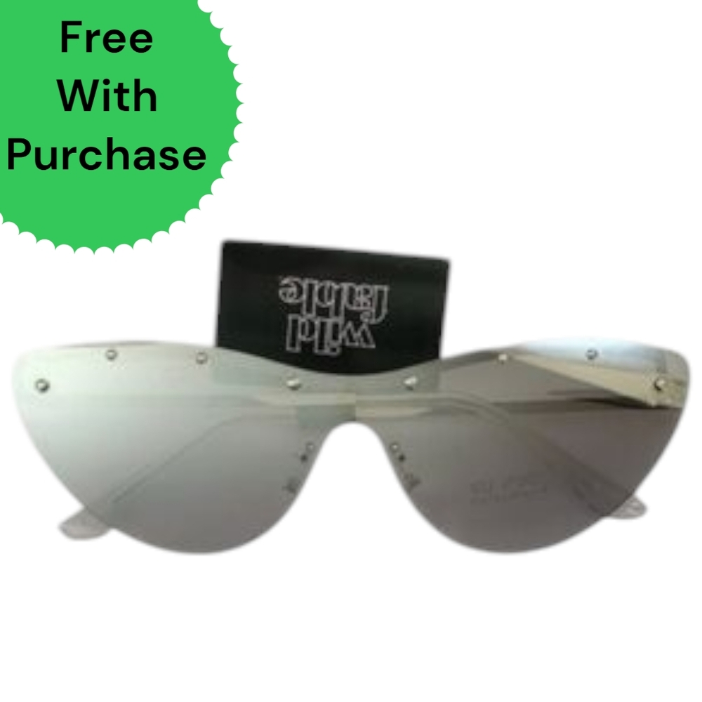 🟢Free With Purchase Lens Scratches Wild Fable Rimless Cateye Sunglasses🟢